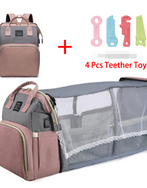 Load image into Gallery viewer, Folding Mommy Bag Folding Crib
