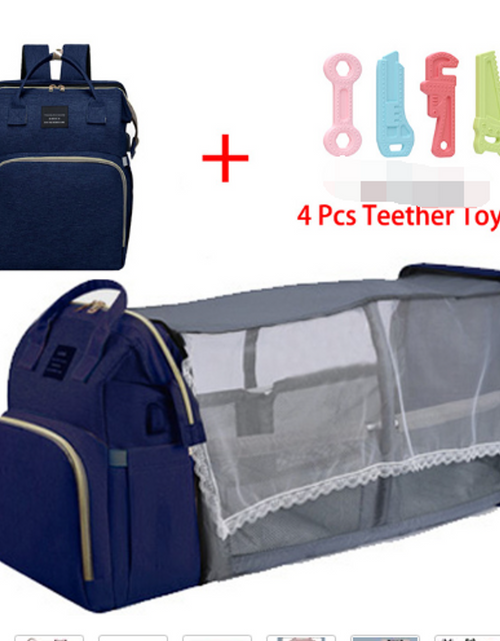 Load image into Gallery viewer, Folding Mommy Bag Folding Crib
