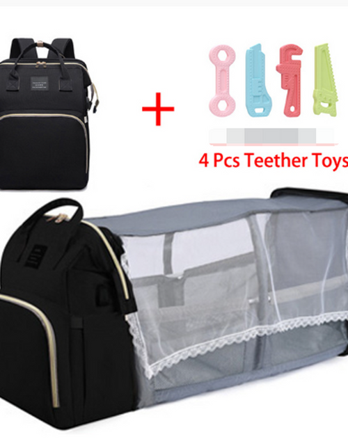 Load image into Gallery viewer, Folding Mommy Bag Folding Crib
