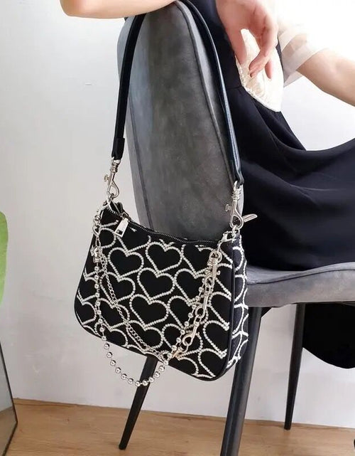 Load image into Gallery viewer, Heart Pattern Shoulder Bag
