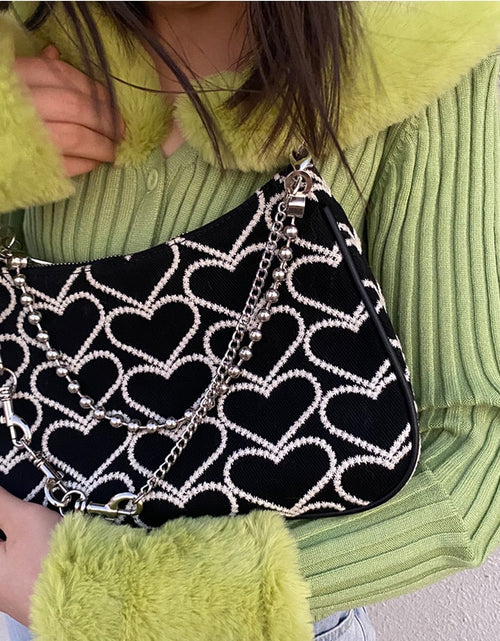 Load image into Gallery viewer, Heart Pattern Shoulder Bag
